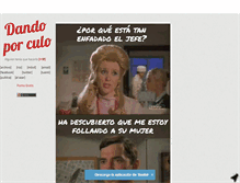 Tablet Screenshot of dandoporculo.com